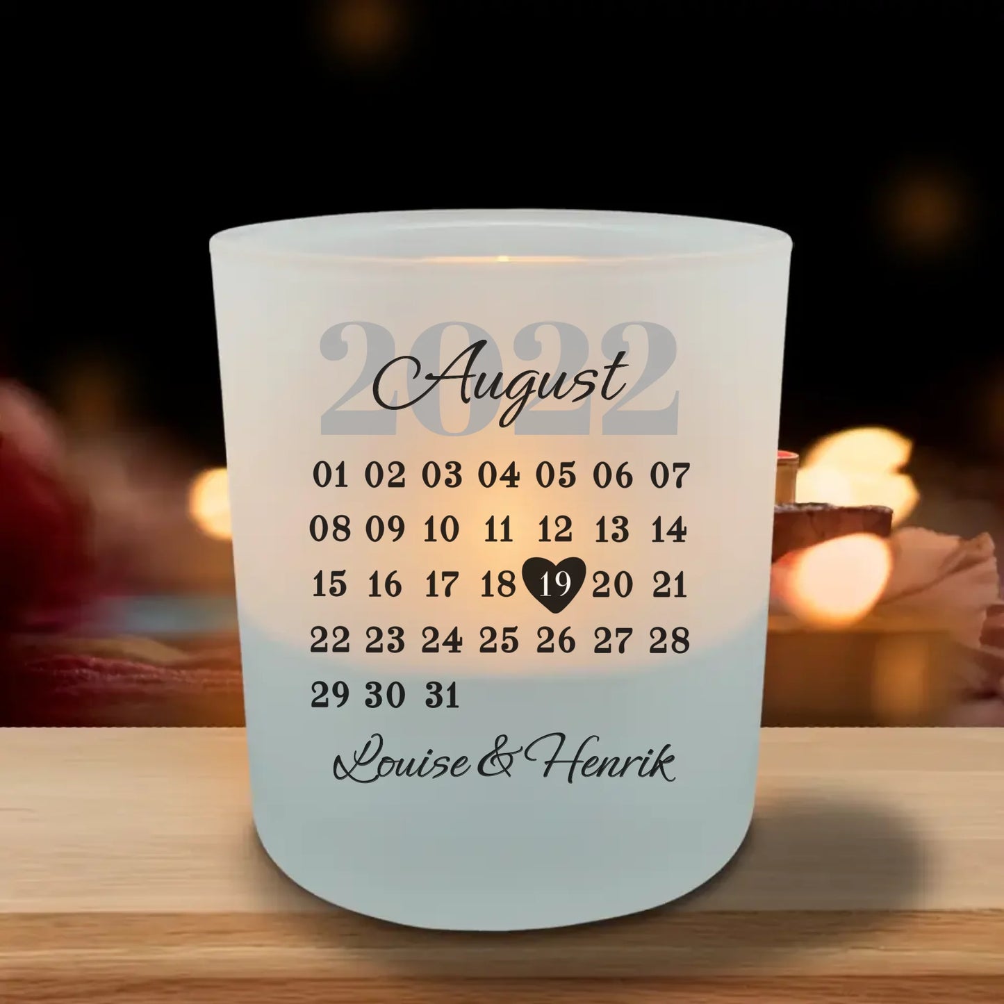 Vores dag - Personlig fyrfadsstage